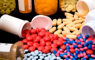 Variety of colorful pills and capsules